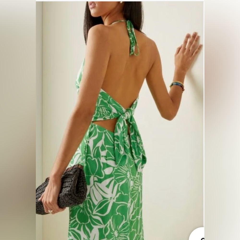 FAITHFUL THE BRAND Taormina Midi Dress - El Marsa Floral Green